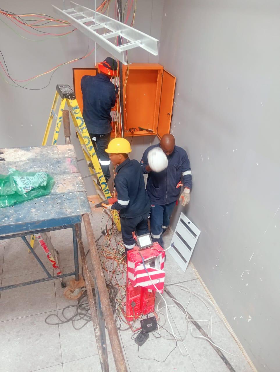 Completed distribution board